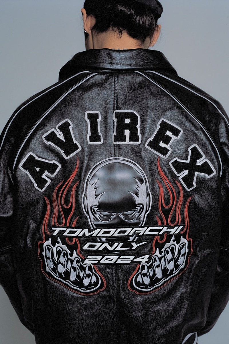 アヴィレックスとジンドッグ主宰のOMGがコラボレーションを発表 avirex jin dogg omg collb varsity jacket release info