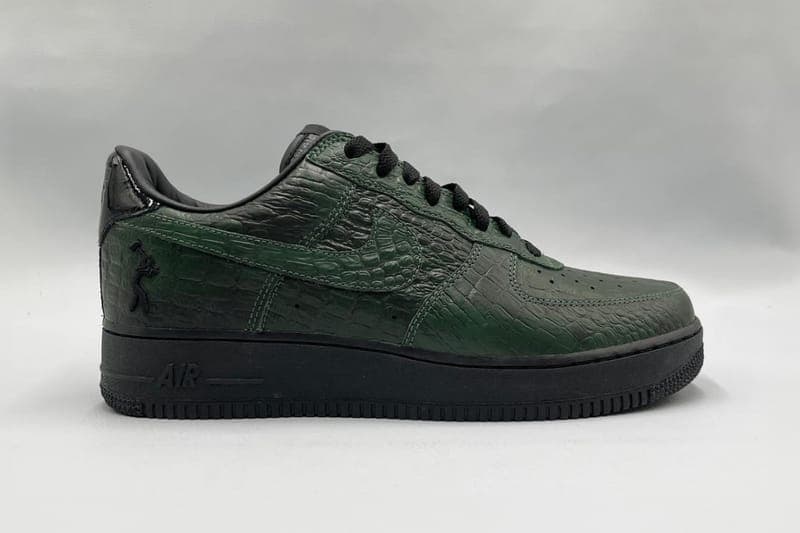 リル・ヨッティが高級感溢れる最新コラボエアフォース1ローをお披露目 Lil Yachty Teases Croc Skin Nike Air Force 1 Low "Concrete Boys" unveiled green leather af1 luxe