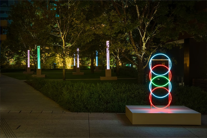 ヨシロットンの手掛ける大型パブリック・アートシリーズ RING PARK が大手町ワンで公開中 YOSHIROTTEN Otemachi One Public Art RING PARK season 3 Pillars of the Iris