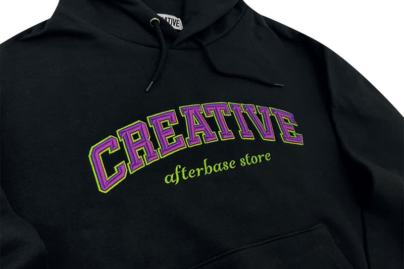 大阪ののアフターベース®がクリエイティブドラッグストアとコラボレーションを発表 creativedrugstore afterbase collb hoodie release info