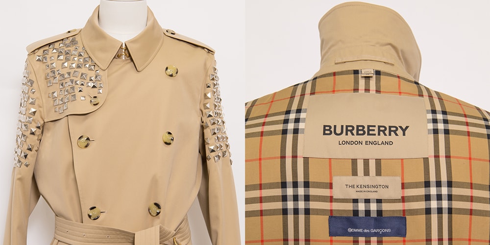 コム デ ギャルソンがバーバリーのカスタマイズトレンチ第2弾を発売  