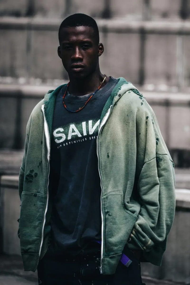 セントマイケルとデニム ティアーズによる2024年秋冬シーズンのコラボアイテムが発売 SAINT Mxxxxxx Drops Final FW24 Collection With Denim Tears collaboration saint tears T-shirts, long-sleeve T-shirts, sweatshirts, shirt jackets, MA-1 jackets, co branded tremaine emory