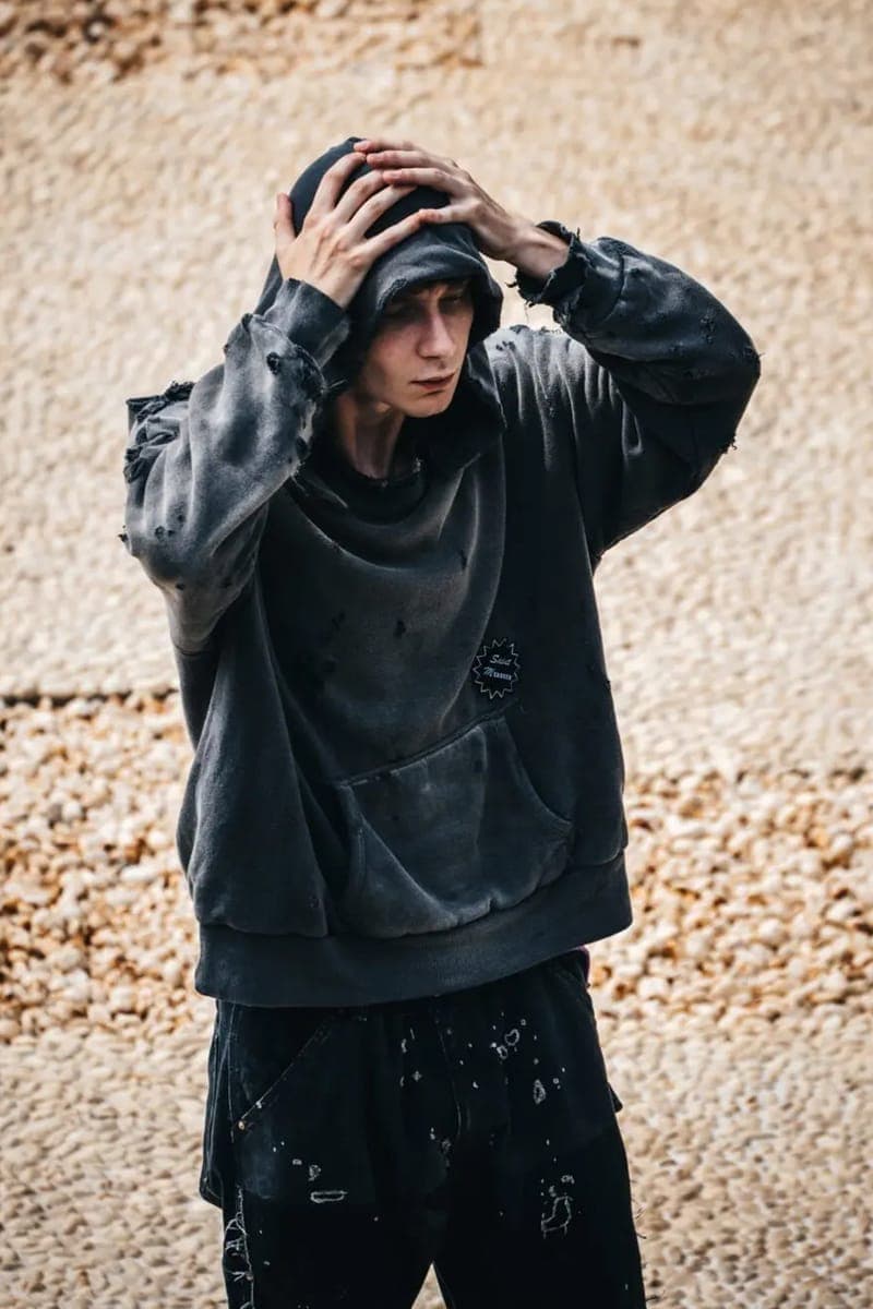 セントマイケルとデニム ティアーズによる2024年秋冬シーズンのコラボアイテムが発売 SAINT Mxxxxxx Drops Final FW24 Collection With Denim Tears collaboration saint tears T-shirts, long-sleeve T-shirts, sweatshirts, shirt jackets, MA-1 jackets, co branded tremaine emory