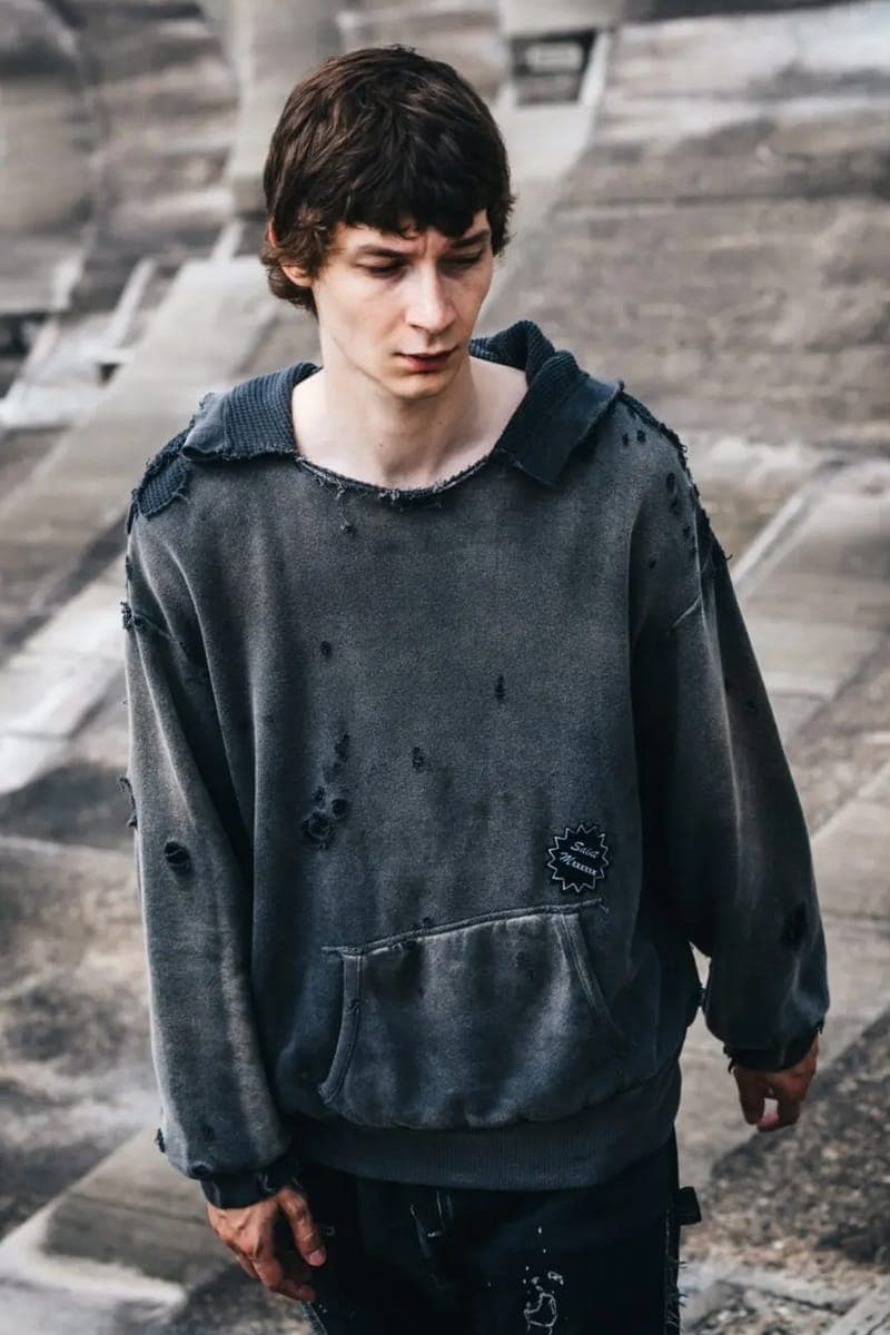 セントマイケルとデニム ティアーズによる2024年秋冬シーズンのコラボアイテムが発売 SAINT Mxxxxxx Drops Final FW24 Collection With Denim Tears collaboration saint tears T-shirts, long-sleeve T-shirts, sweatshirts, shirt jackets, MA-1 jackets, co branded tremaine emory