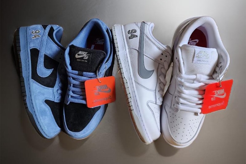 シュプリーム x ナイキ SB ダンク ロー “オーシャン フォグ” のサンプルが浮上 Supreme x Nike SB Dunk Low Ocean Fog first look