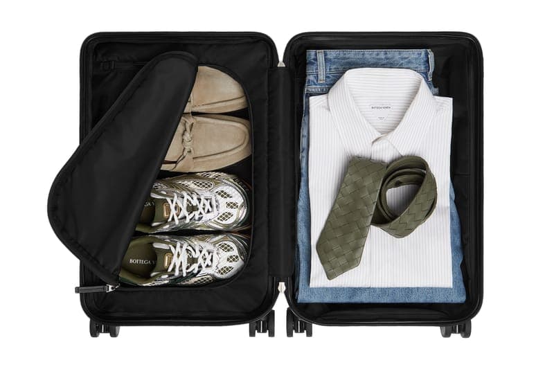 ボッテガ・ヴェネタよりイントレチャートデザインの新作スーツケースが登場 bottega veneta odyssey suit case release info