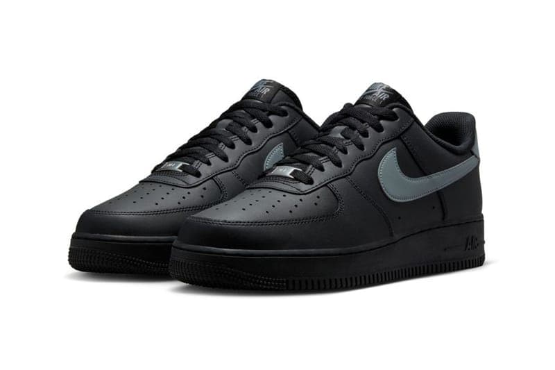 ナイキ エアフォース 1 ローに新色 “ブラック/クールグレー” が登場 Nike Air Force 1 Low "Black/Cool Grey" FJ4146-003 Release info af1 swoosh nike all black leather classic low top shoe everyday