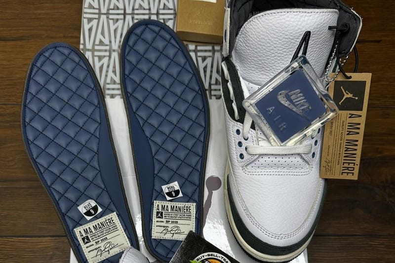 アママニエール ジョーダン3 美品エアージョーダン3 アママニエール 24cm 黒タグ 国内正規品 アマ