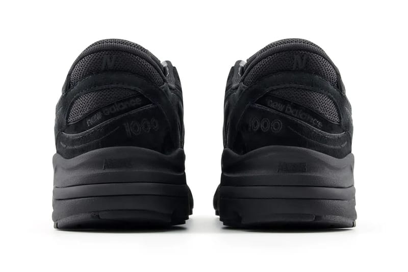 ニューバランス1000からオールブラック仕様の新色 “ブラックキャット”がスタンバイ New Balance 1000 Is as Stealthy as a "Black Cat" jet black suede M1000LA release info nb