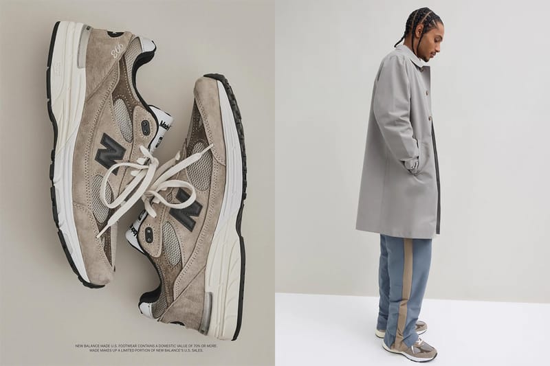 JJJJound x New Balance 993 “Mushroom/White” の国内発売情報が解禁