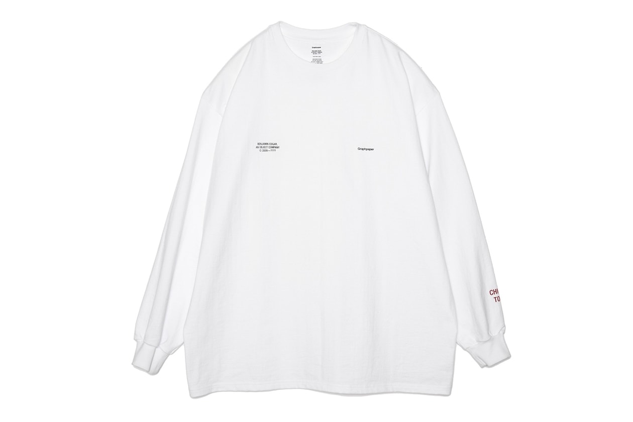 グラフペーパーから ベンジャミン・エド‬ガーとのコラボロングスリーブTシャツが登場BENJAMIN EDGAR for Graphpaper Long Sleeve Tee