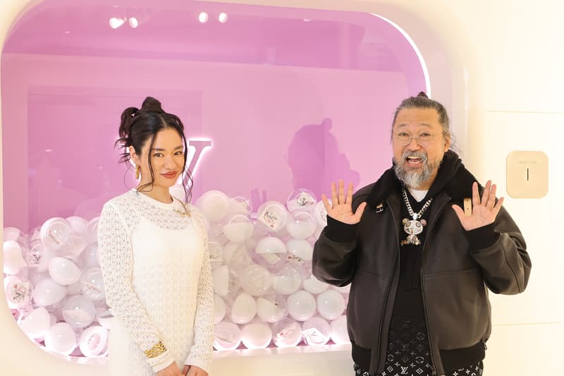 Awich が Louis Vuitton x 村上隆のポップアップイベントに訪れた