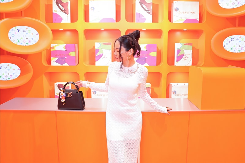 Awich が Louis Vuitton x 村上隆のポップアップイベントに訪れた