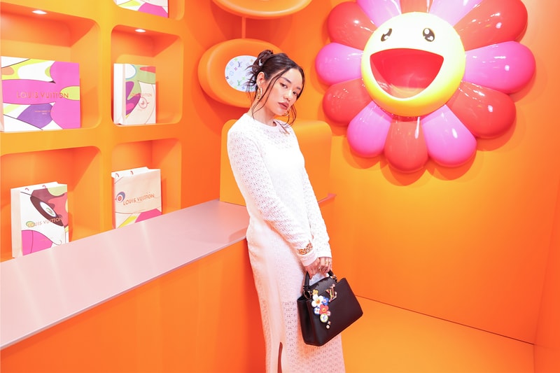 Awich が Louis Vuitton x 村上隆のポップアップイベントに訪れた