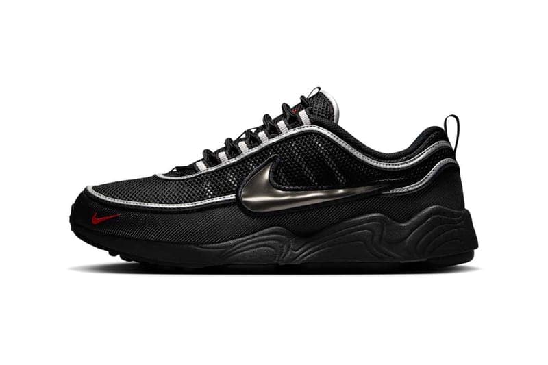 ナイキの名作エアズームスピリドンからメタリックシルバーがアクセントの新色が登場 Nike Air Zoom Spiridon "Black/Metallic Silver” HF9117-002 Release Info