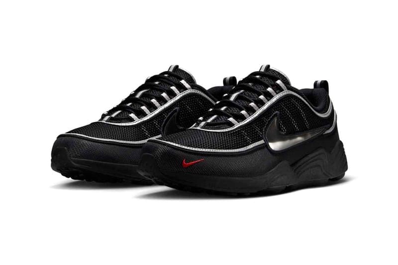 ナイキの名作エアズームスピリドンからメタリックシルバーがアクセントの新色が登場 Nike Air Zoom Spiridon "Black/Metallic Silver” HF9117-002 Release Info