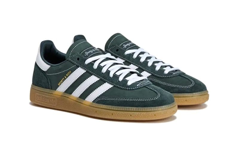 スポーティ アンド リッチxアディダスのコラボハンドボールスペツィアルに新色が登場 Sporty and Rich adidas Handball Spezial Dark Green Sharp Red Night Indigo JP7067 JP7068 JP7066 Release Info