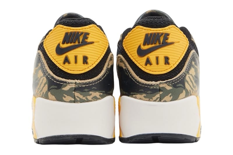 ナイキ エアマックス90のカモ パックより新色ユニバーシティゴールドが登場 Nike Air Max 90 “University Gold” IF1721-001 “Camo Pack” Release Info 