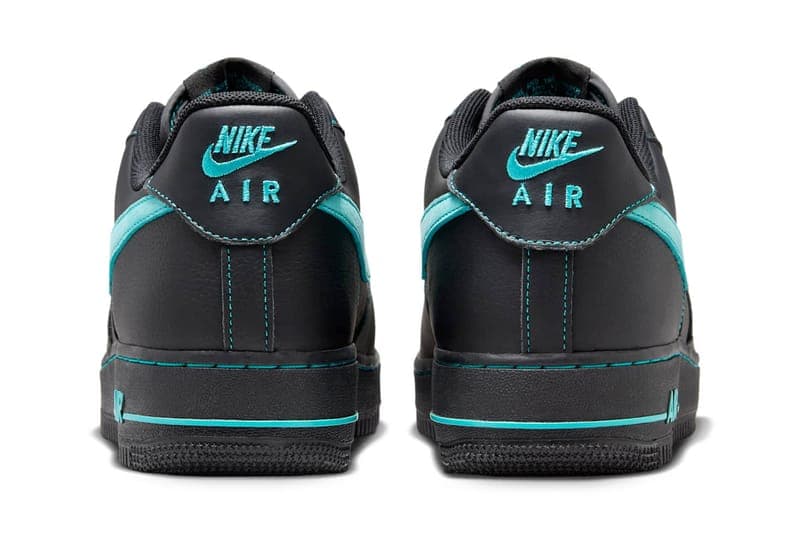 ナイキ エアフォース 1 にティファニーコラボを想起させる新色が登場 Nike Air Force 1 Low Black Tiffany release info