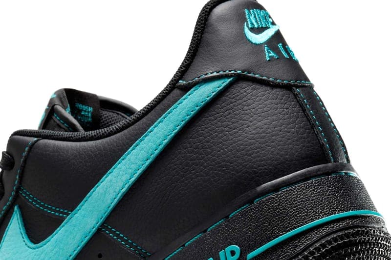 ナイキ エアフォース 1 にティファニーコラボを想起させる新色が登場 Nike Air Force 1 Low Black Tiffany release info