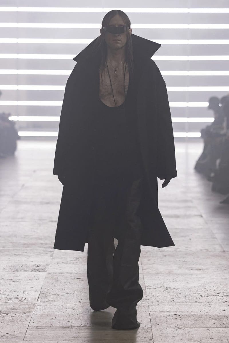 リックオウエンス 2025年秋冬メンズコレクション  rick owens 2025 fall winter collection lookbook info