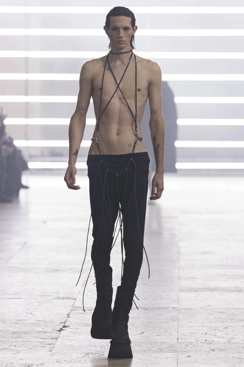 リックオウエンス 2025年秋冬メンズコレクション  rick owens 2025 fall winter collection lookbook info