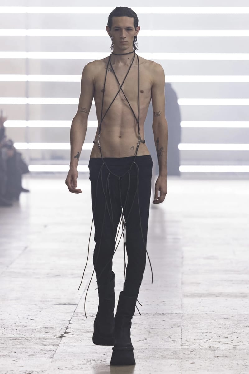 リックオウエンス 2025年秋冬メンズコレクション  rick owens 2025 fall winter collection lookbook info