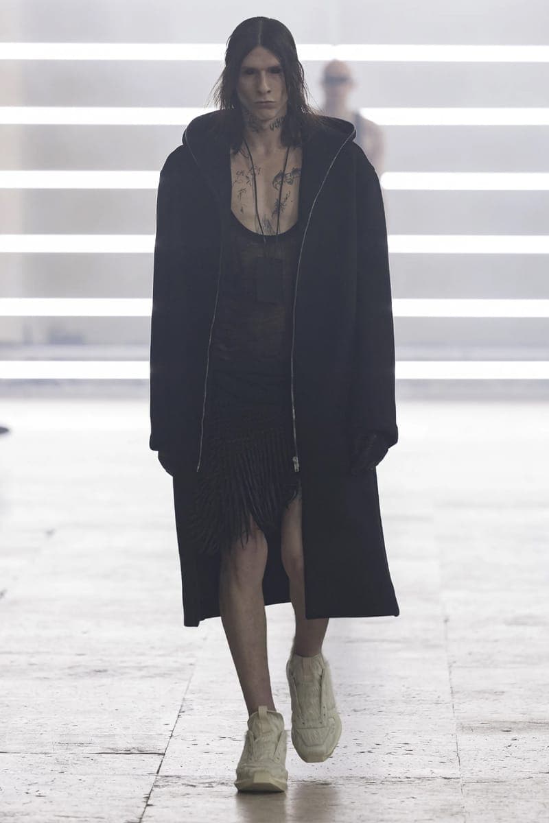 リックオウエンス 2025年秋冬メンズコレクション  rick owens 2025 fall winter collection lookbook info