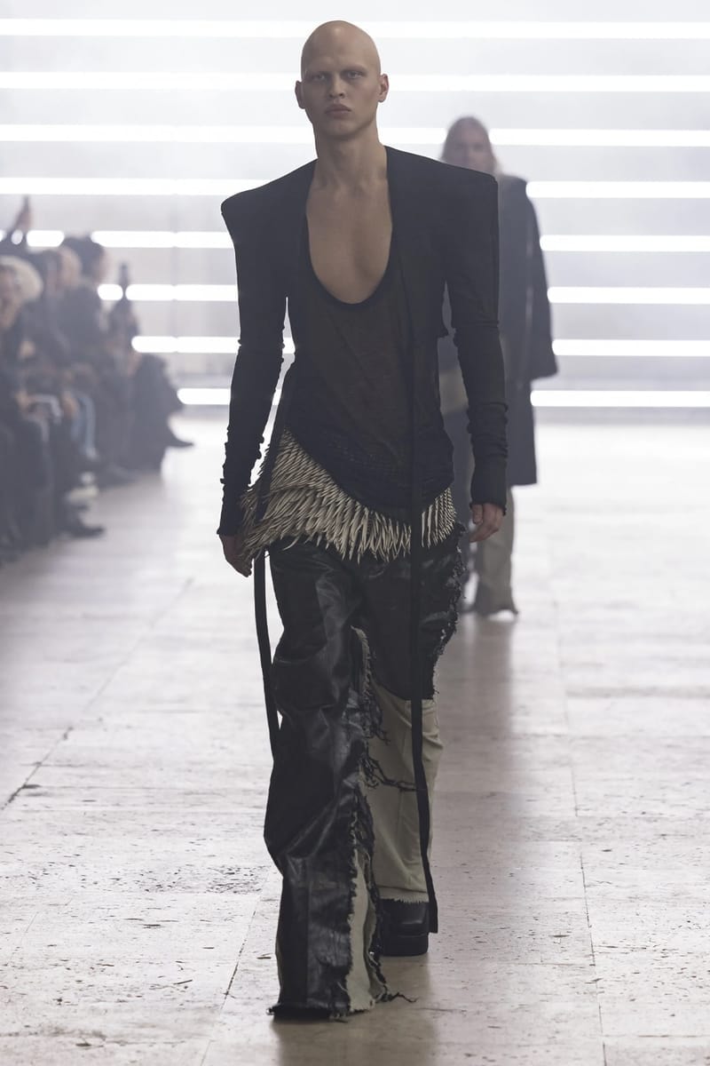 リックオウエンス 2025年秋冬メンズコレクション  rick owens 2025 fall winter collection lookbook info