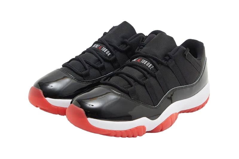 復刻が噂されていたエアジョーダン11ロー“ブレッド”の最新ビジュアルが浮上 air michael jordan brand 11 low bred black white red 2025 official release date info photos price store list buying guide fv5104 006