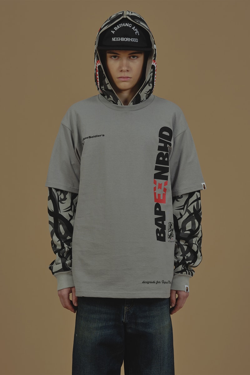 ベイプ  x ネイバーフッド による2024年秋冬シーズンのコラボコレクションが到着 ア・ベイシング・エイプ A BATHING APE® x NEIGHBORHOOD fall winter 2024 release info