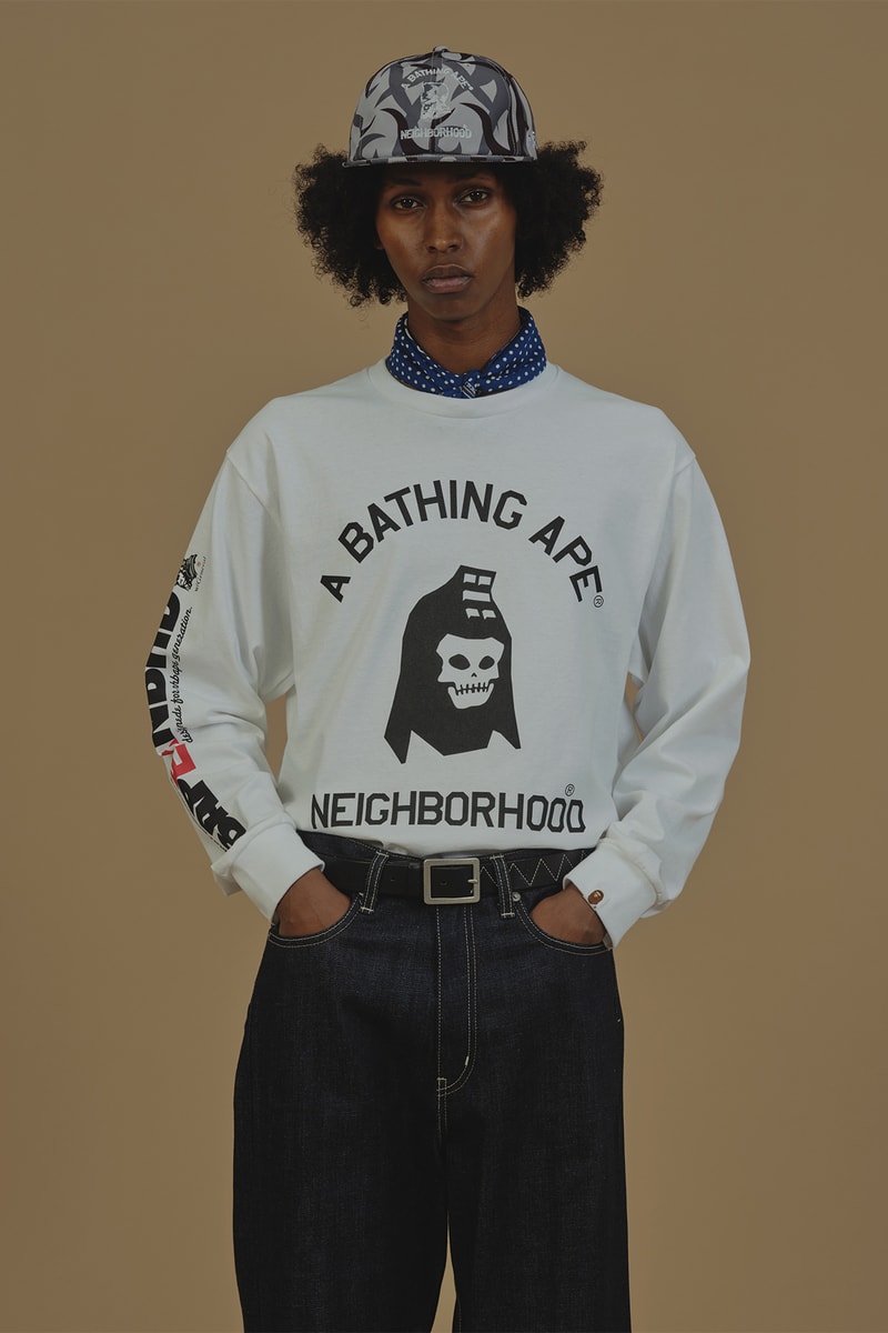 ベイプ  x ネイバーフッド による2024年秋冬シーズンのコラボコレクションが到着 ア・ベイシング・エイプ A BATHING APE® x NEIGHBORHOOD fall winter 2024 release info