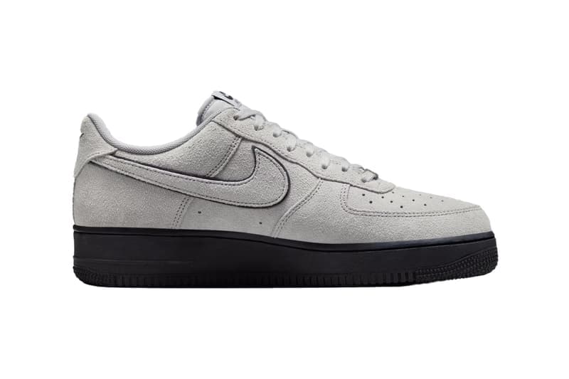 ナイキ エアフォース1ローより新色スエード/スモーキーグレーが登場 nike air force 1 low suede light smoke grey release info