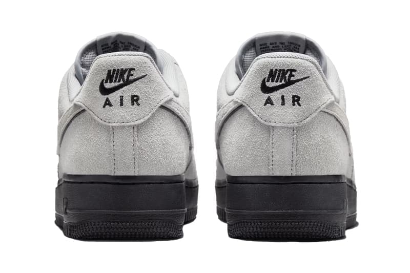 ナイキ エアフォース1ローより新色スエード/スモーキーグレーが登場 nike air force 1 low suede light smoke grey release info