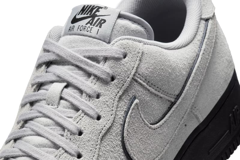 ナイキ エアフォース1ローより新色スエード/スモーキーグレーが登場 nike air force 1 low suede light smoke grey release info