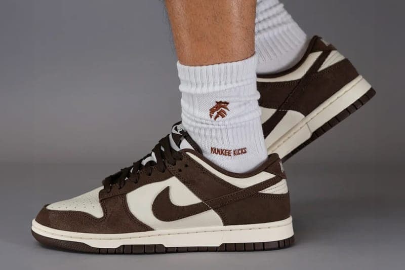 ナイキの定番ダンクローから新色 “スエードモカ”が登場 Nike Dunk Low Suede Mocha White Brown FQ8249-104 Release Info