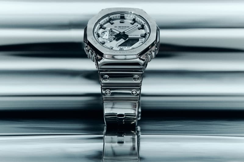 ジーショックが革新的なタフシリコーンバンドを初搭載したファインメタルシリーズをリリース G-SHOCK Fine Metallic Series Tough Silicone Band Shock-Resistant Water-Resistant GM-5600YM-8 GM-5600YMG-9 GM-2100YM-8A GM-2100YMG-9A