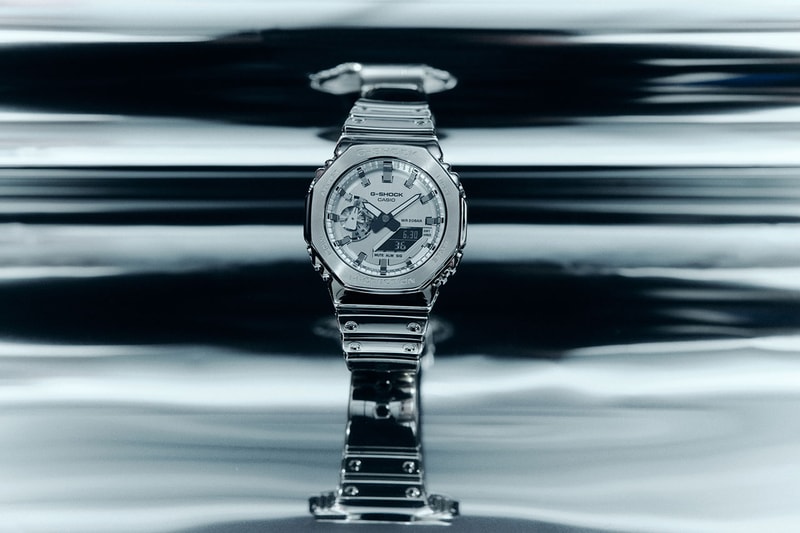 ジーショックが革新的なタフシリコーンバンドを初搭載したファインメタルシリーズをリリース G-SHOCK Fine Metallic Series Tough Silicone Band Shock-Resistant Water-Resistant GM-5600YM-8 GM-5600YMG-9 GM-2100YM-8A GM-2100YMG-9A 　　　　