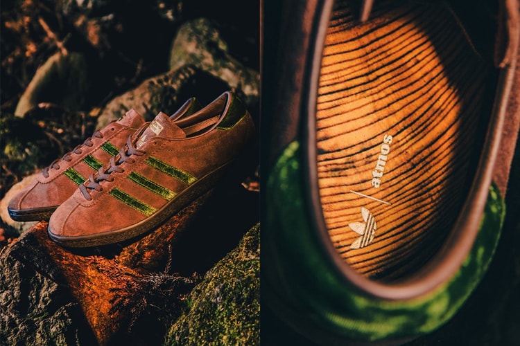 atmos x adidas Originals の25周年コラボシューズは“屋久杉”インスパイアの TOBACCO