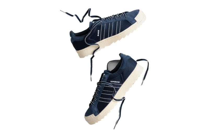 クロットxアディダスオリジナルスより最新コラボモデル  スパースターブリーズの新色が発売 CLOT x adidas Superstar Breathe “Night Indigo” IH3644 collaboration release info 