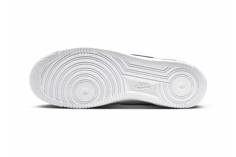 ナイキエアフォース1ローからブルーのコントラストが目を惹く新色モデルが登場 Nike Air Force 1 Low Contrast Stitch white deep royal blue HQ2037-100 Release Info