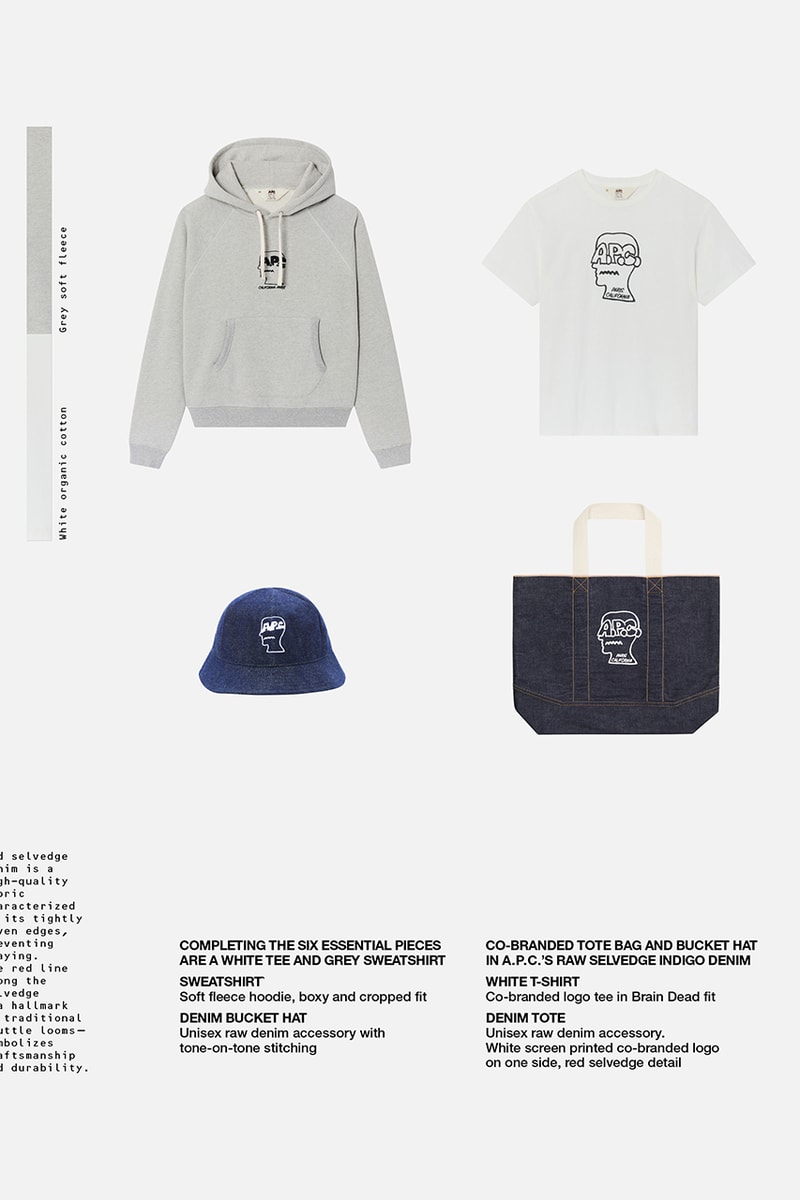 アー・ペー・セーがブレイン デッドとのカプセルコレクションを発売 a p c brain dead collab collection release info