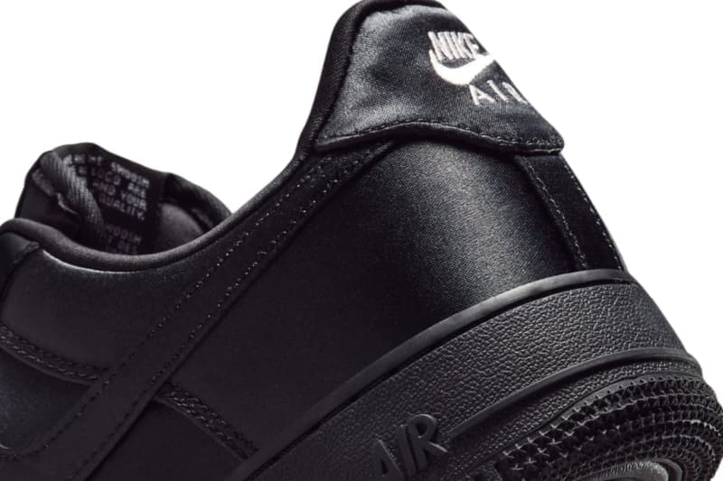 ナイキ エアフォース1 ローから“Black Satin”が登場か nike air force 1 low black satin