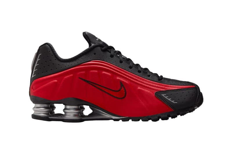 ナイキショックスR4から近未来的なシルエットを強調させた新色 “ブラック/レッド”がスタンバイ Nike Shox R4 “Black/Red” HQ1988-600 Release Info