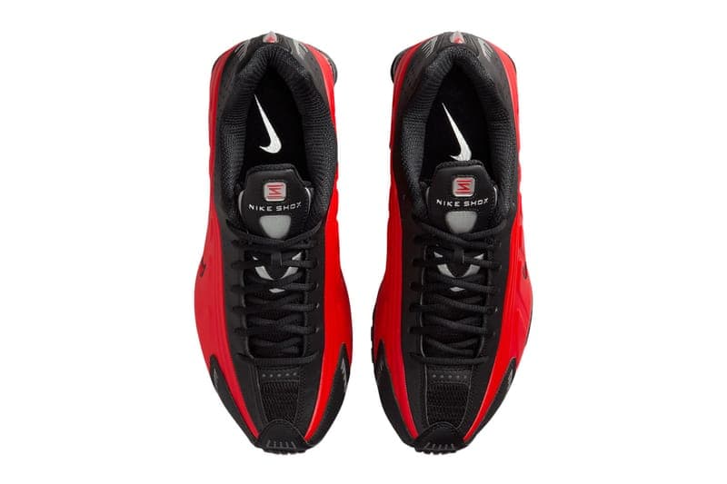 ナイキショックスR4から近未来的なシルエットを強調させた新色 “ブラック/レッド”がスタンバイ Nike Shox R4 “Black/Red” HQ1988-600 Release Info