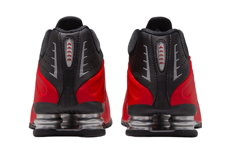 ナイキショックスR4から近未来的なシルエットを強調させた新色 “ブラック/レッド”がスタンバイ Nike Shox R4 “Black/Red” HQ1988-600 Release Info