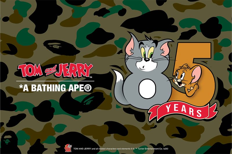 A BATHING APE® が『トムとジェリー』誕生85周年を記念したコラボレートコレクションをリリース A BATHING APE®  Tom and Jerry collection release info NICI