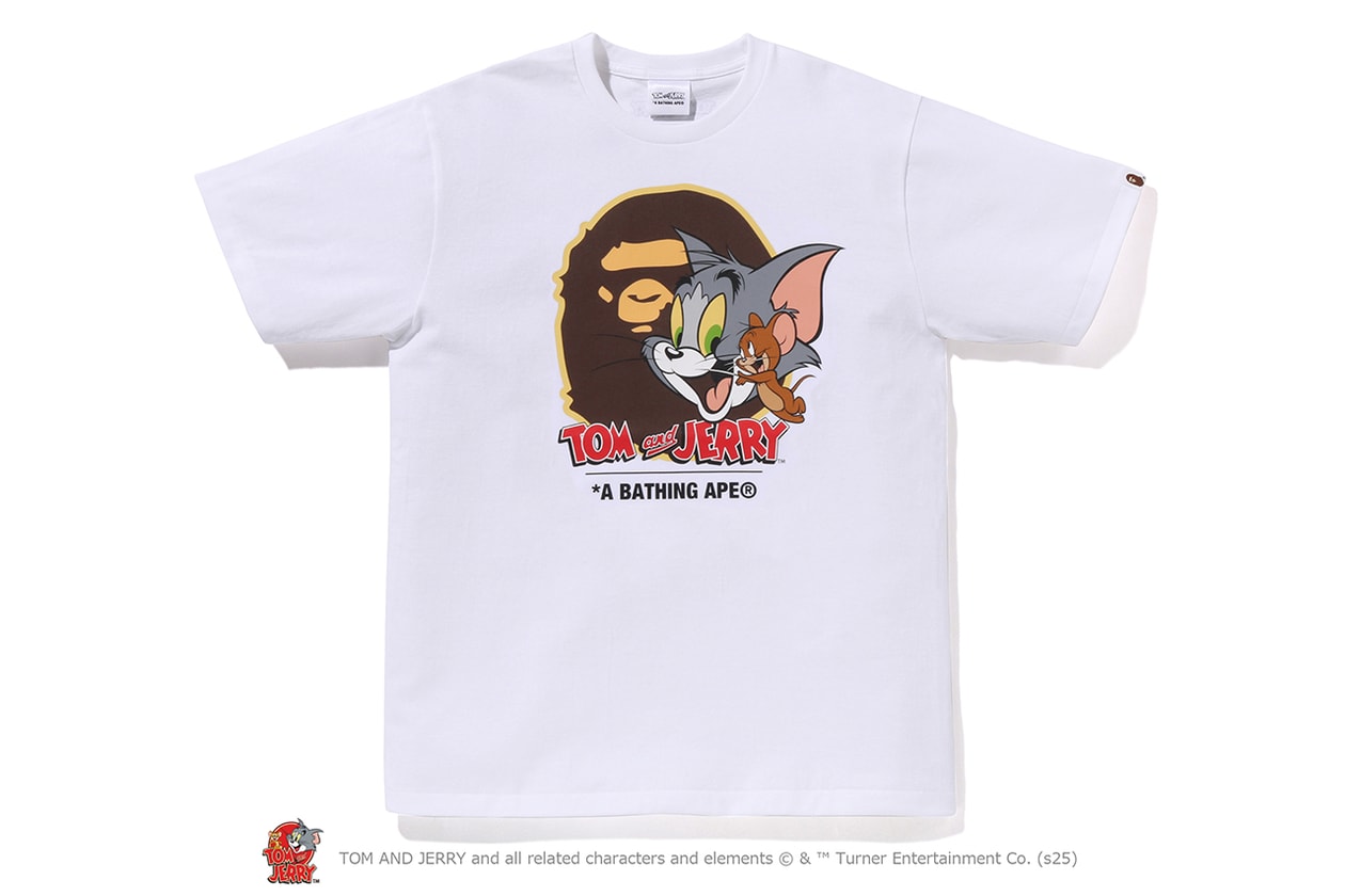 A BATHING APE® が『トムとジェリー』誕生85周年を記念したコラボレートコレクションをリリース A BATHING APE® Tom and Jerry collection release info NICI