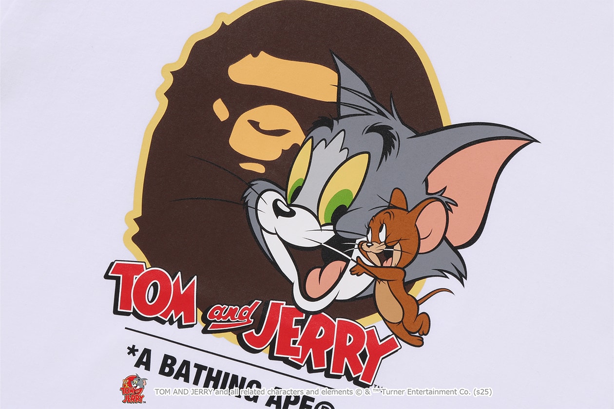 A BATHING APE® が『トムとジェリー』誕生85周年を記念したコラボレートコレクションをリリース A BATHING APE® Tom and Jerry collection release info NICI