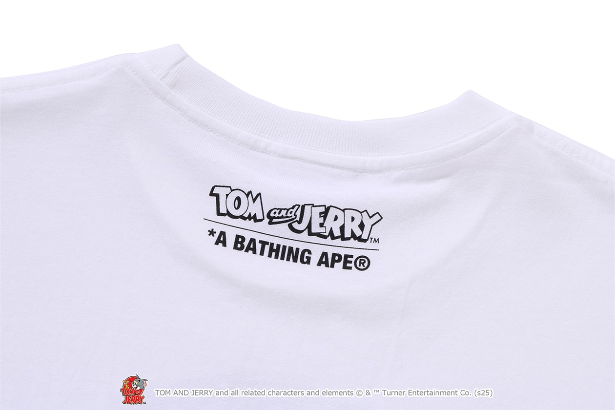 A BATHING APE® が『トムとジェリー』誕生85周年を記念したコラボレートコレクションをリリース A BATHING APE® Tom and Jerry collection release info NICI